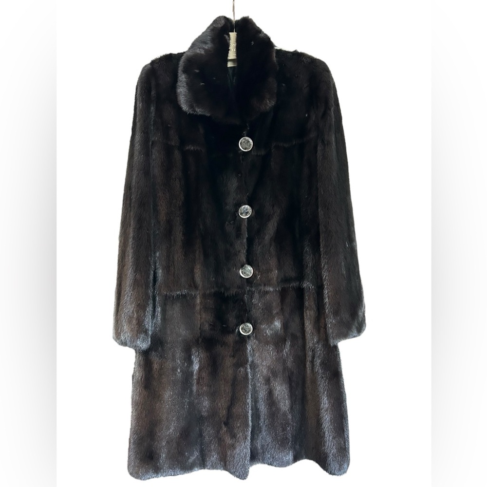 Black Mink Fur Reversible Coat
